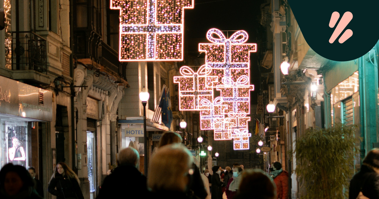 Shoppers on a busy high street in the United Kingdom