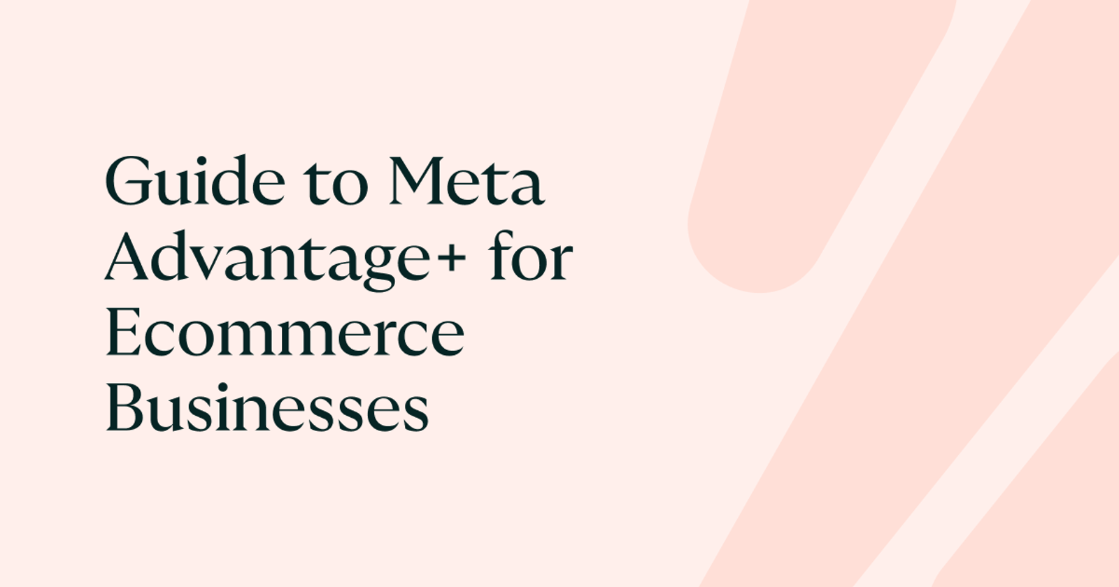 Guide to Meta Advantage+ for Ecommerce Businesses