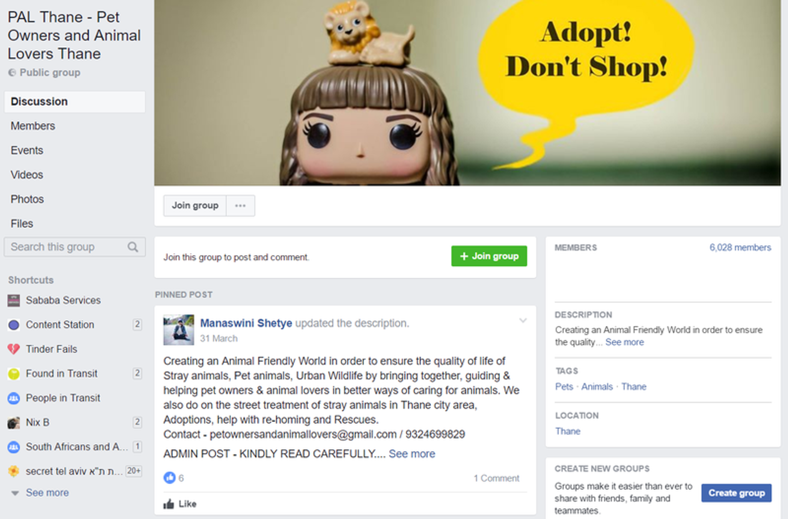 Facebook group