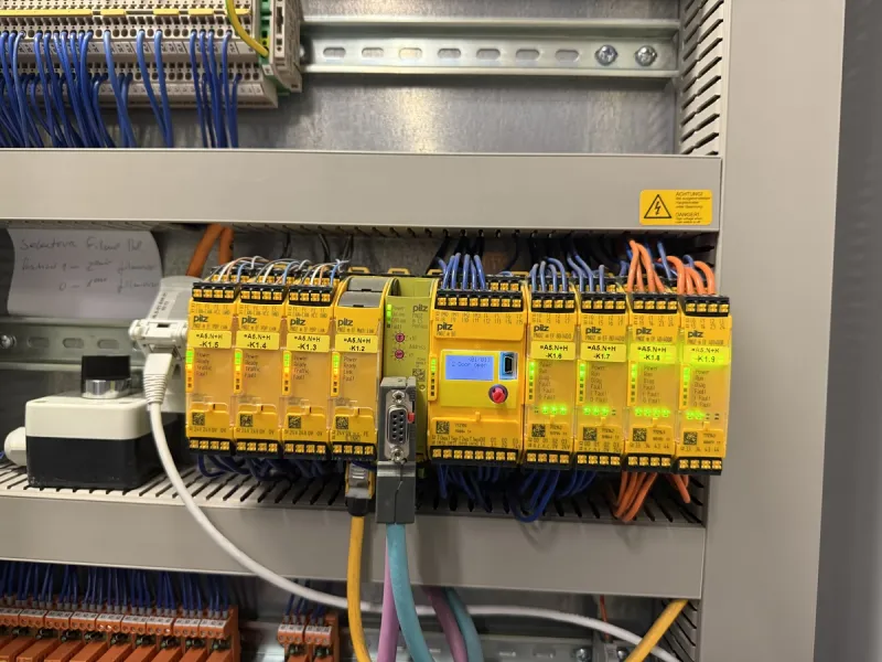 Module Pilz sécurité machine câblé
