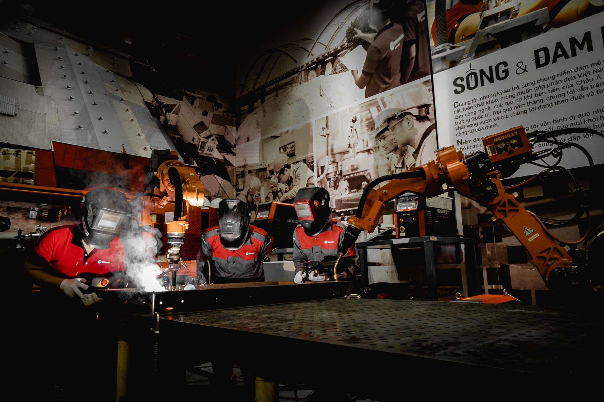Cellule robotisée industrielle
