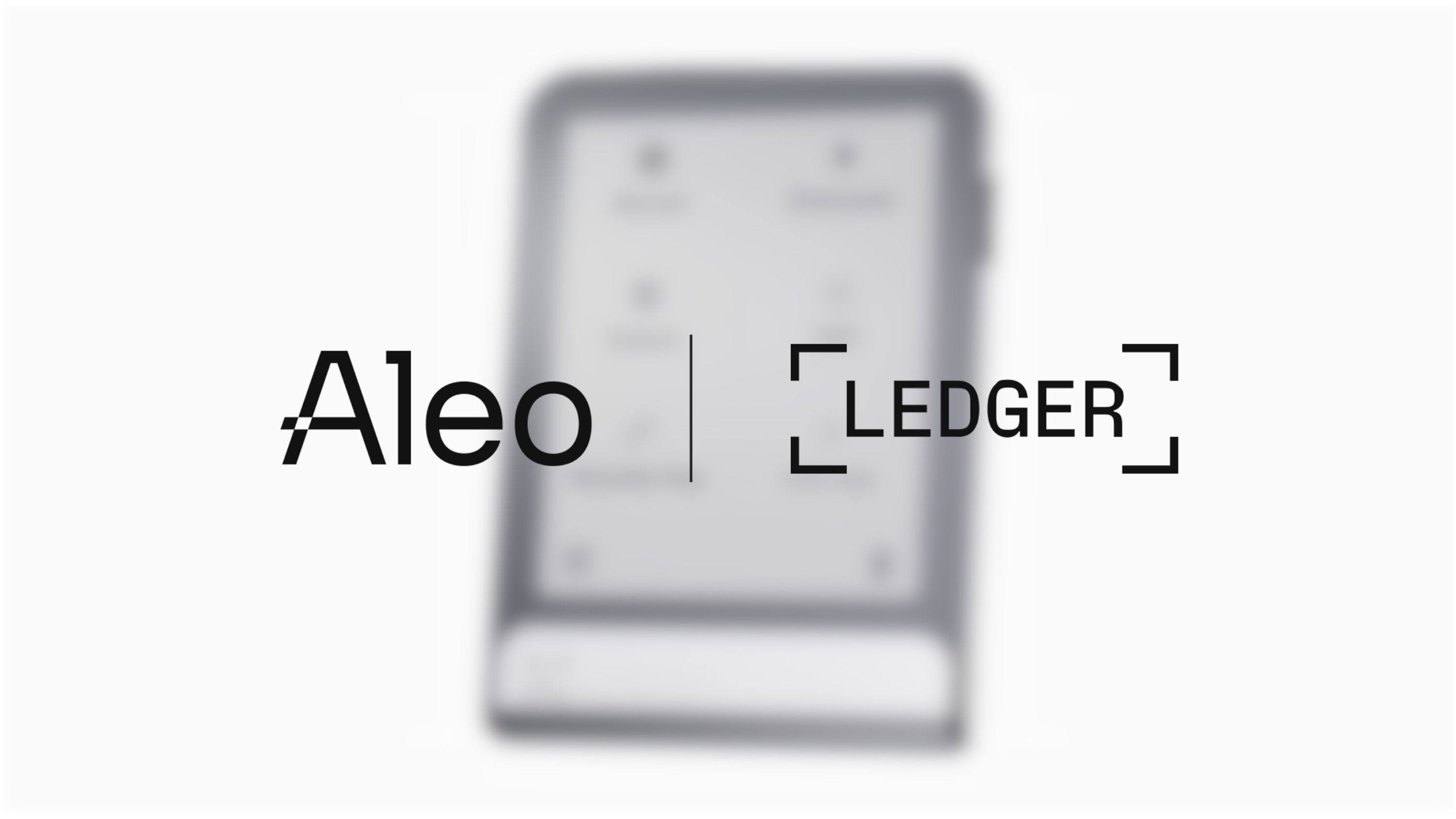 Aleo + Ledger: Shielded transactions, hardware-secured keys.