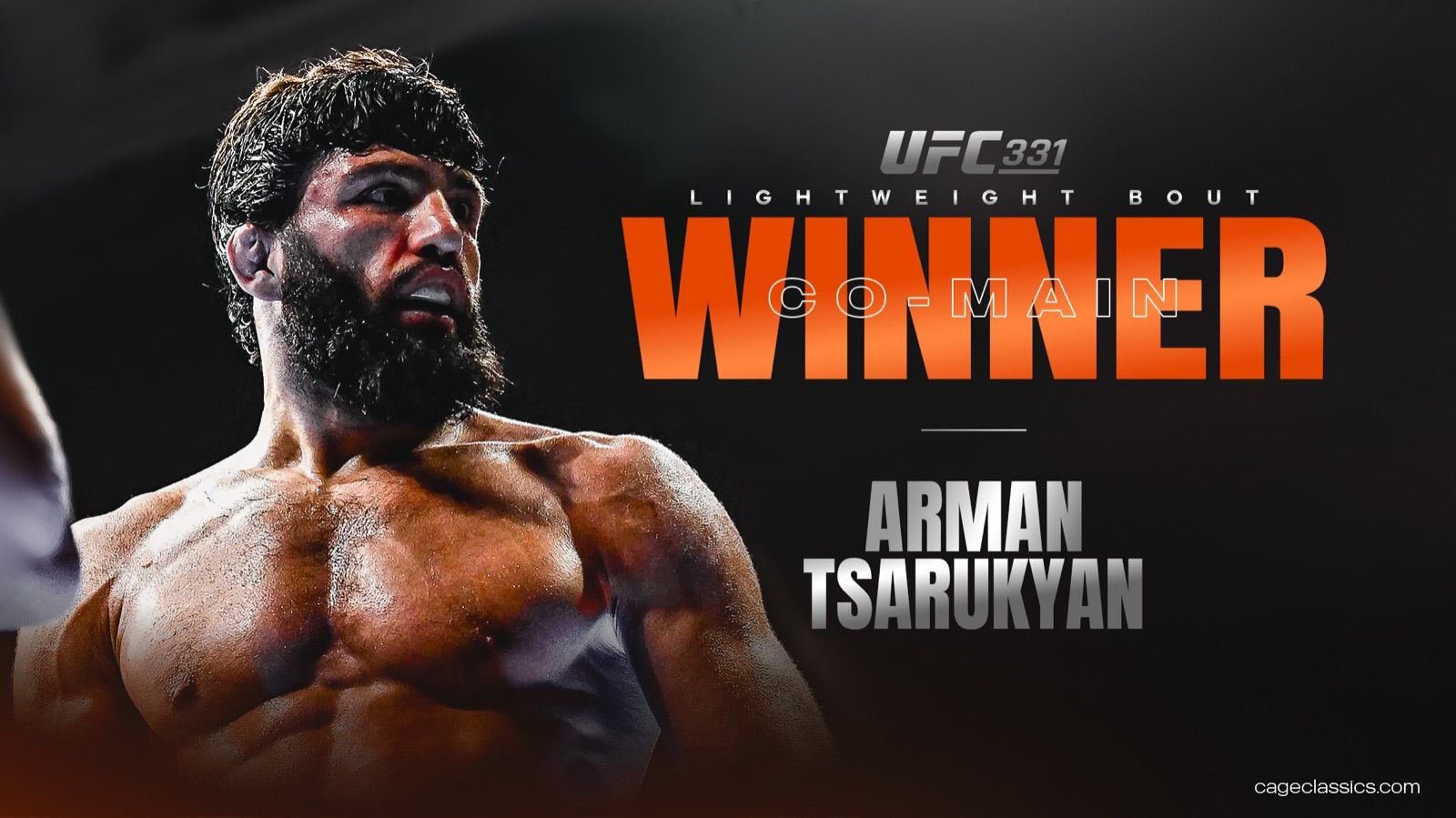Arman Tsarukyan after his knockout win over Mauricio Ruffy at UFC 331