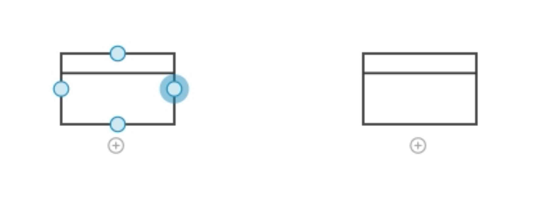 Value stream map connector nodes.