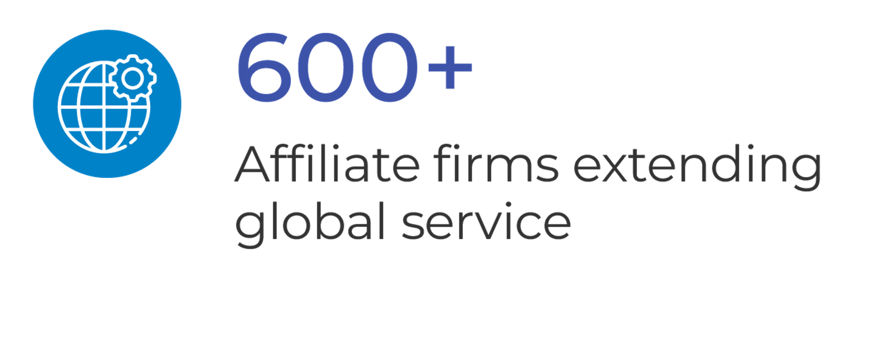 600+ Affiliate firms extending global service