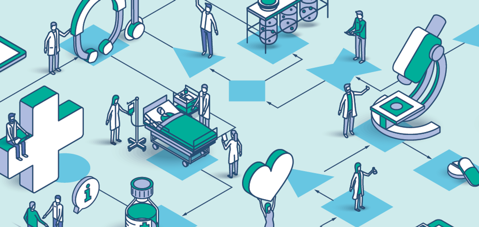 Illustration of process modeling in healthcare