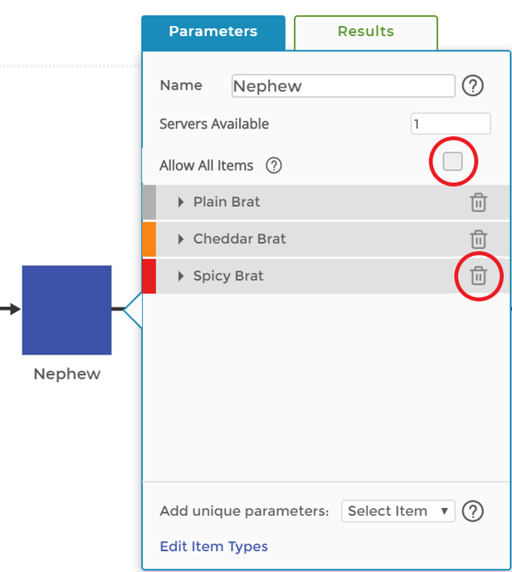 Remove Item from Block