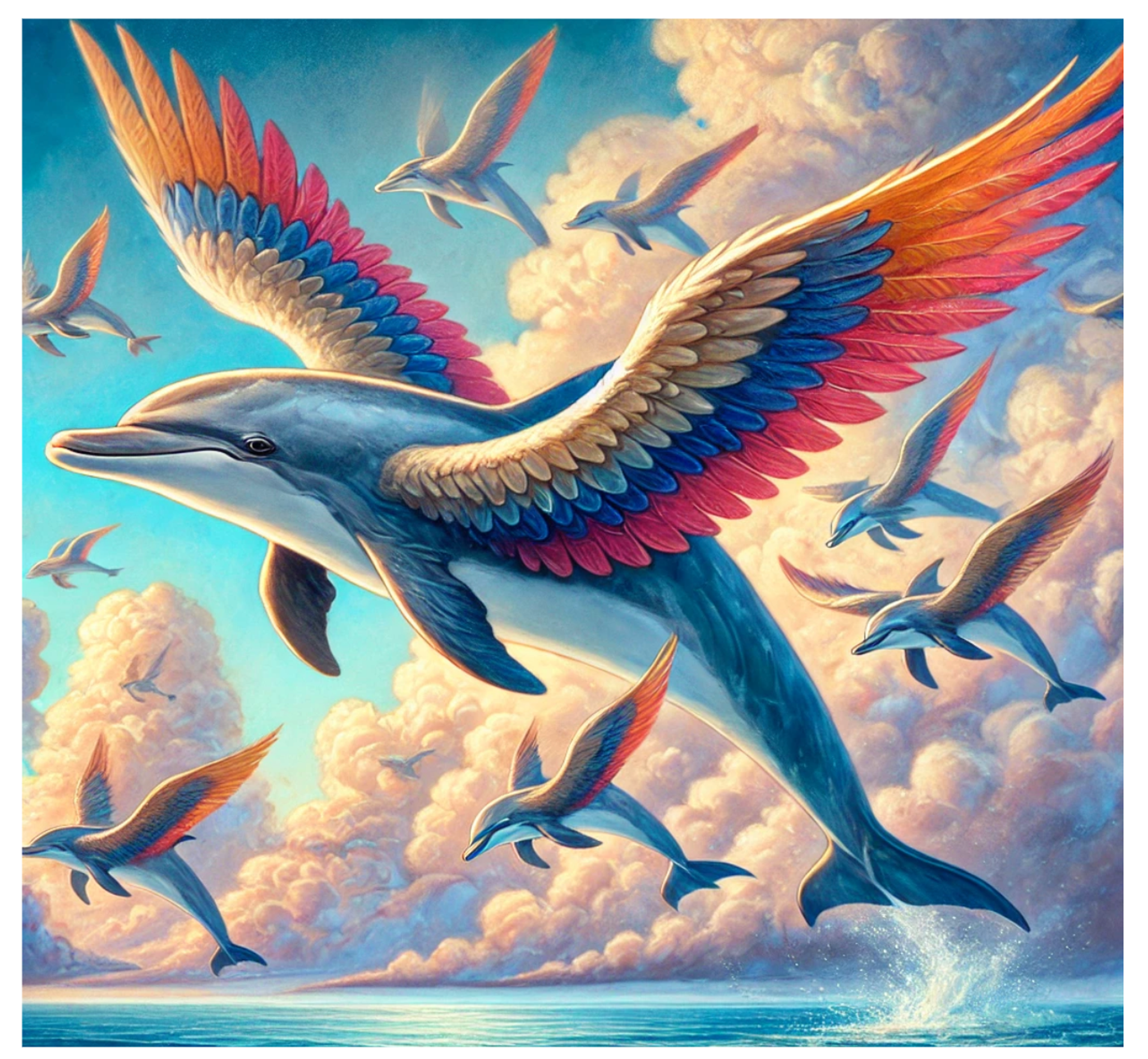 House of Lean Reimagined As Flying Group of Dolphins