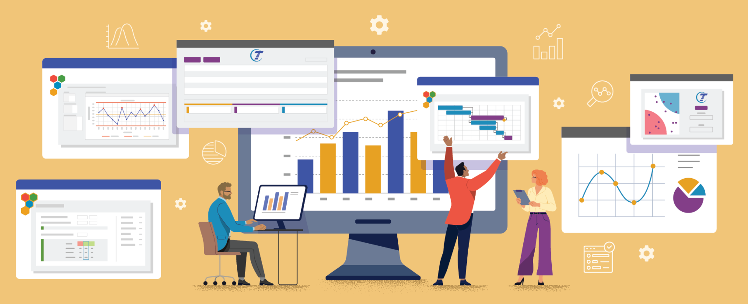 Image of people with TRACtion and EngineRoom software