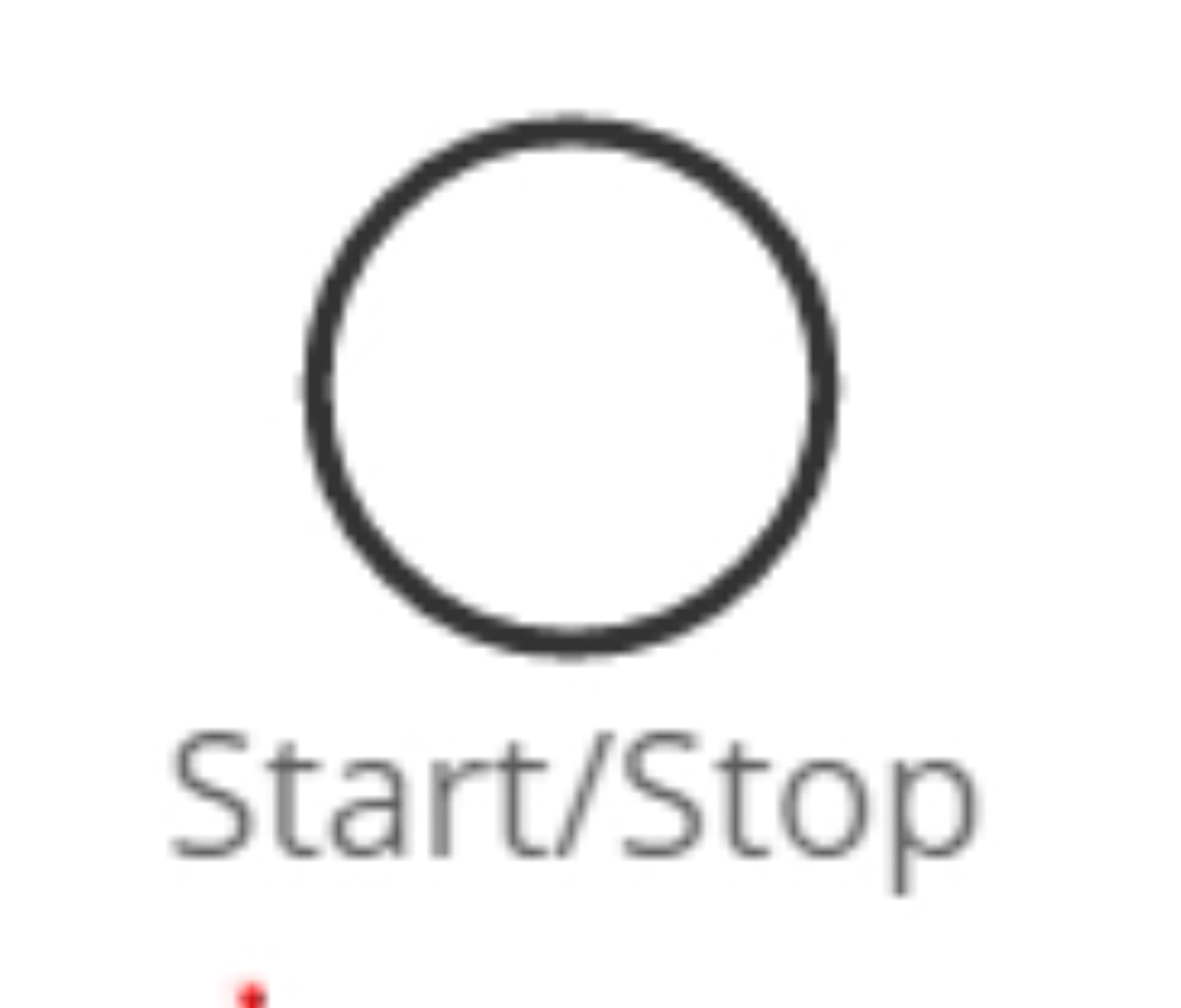 Flowchart start/stop icon.
