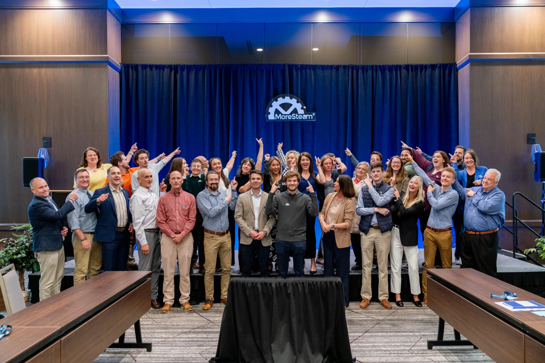 Drawing Connections at BP4OpX 2026 MoreSteam Team Photo