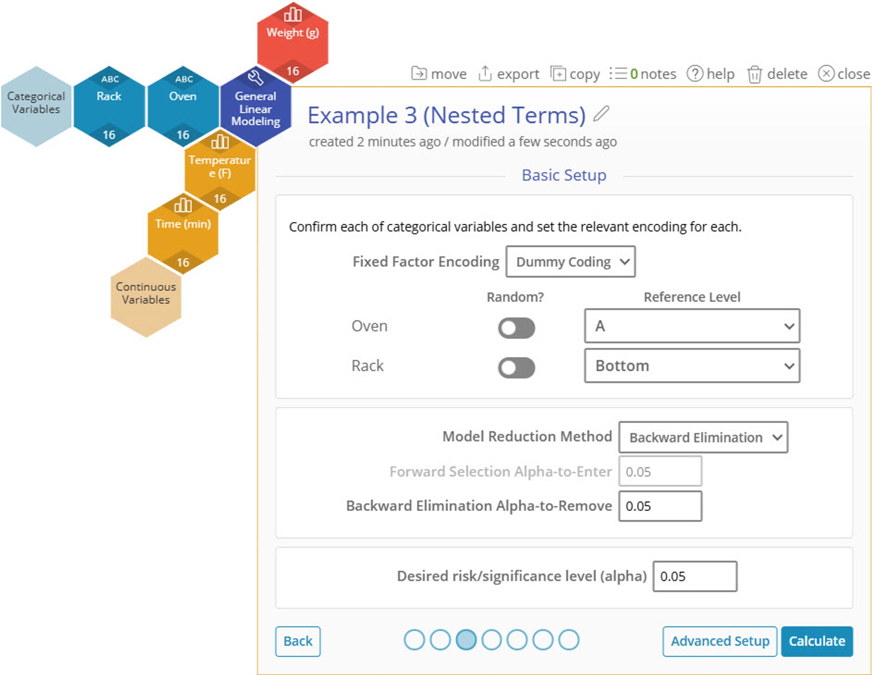 GLM example 3 nested model setup continued