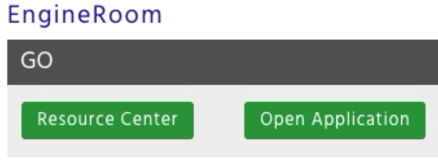 Screenshot of EngineRoom account page.