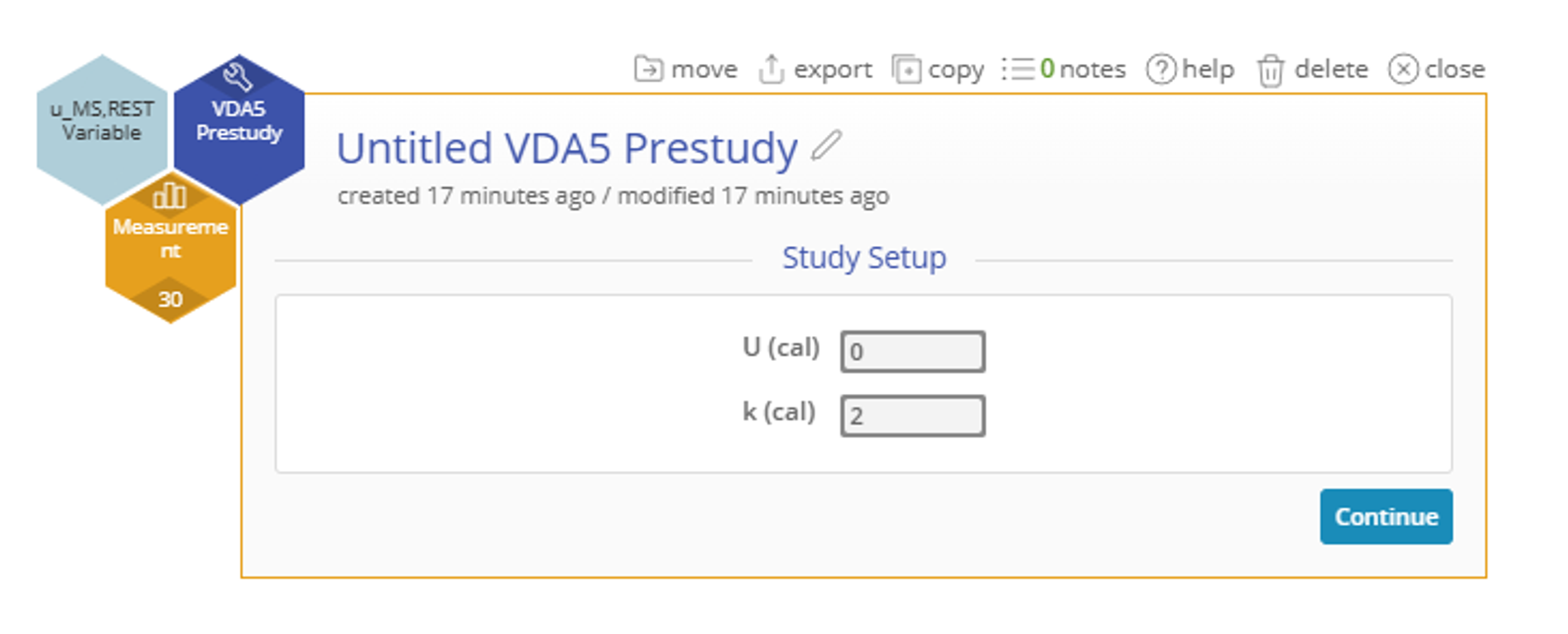Uncertainty Setup for V D A 5 Prestudy