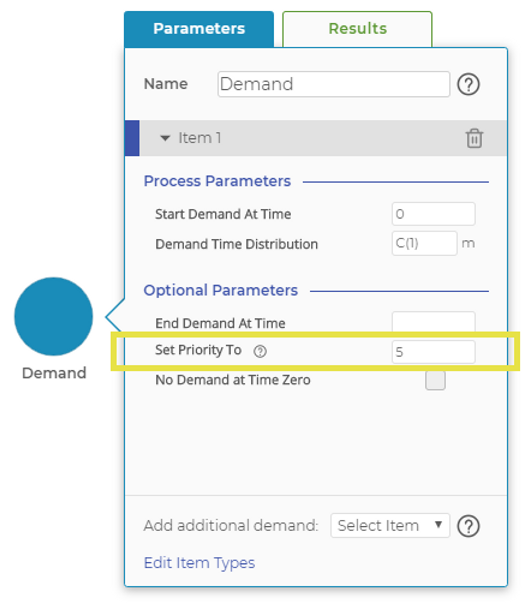 Item Priority in Parameters