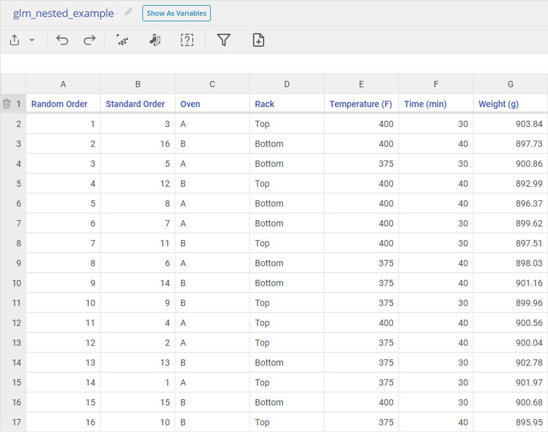 GLM example 3 dataset