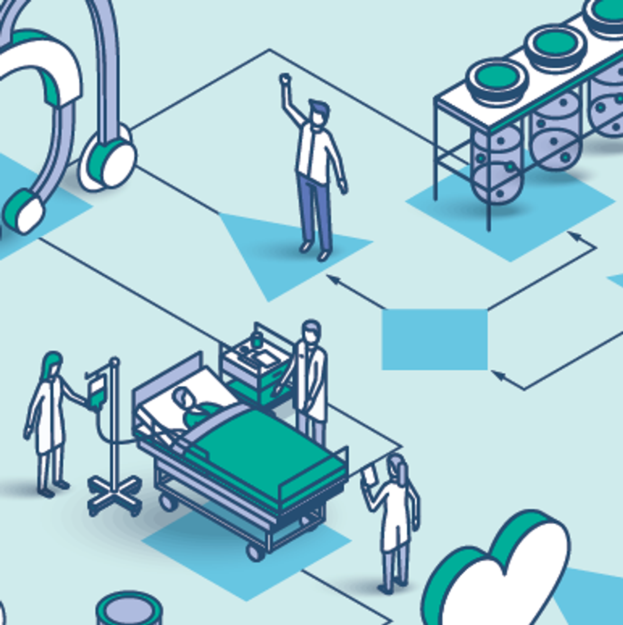 Illustration of process modeling in healthcare