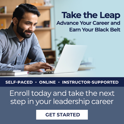 Black belt advertisement