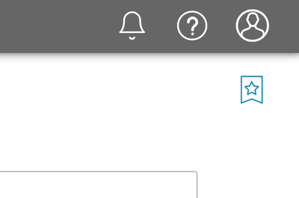 Shows the icon used to set a page as your homepage in TRACtion, a banner with a star in the middle.