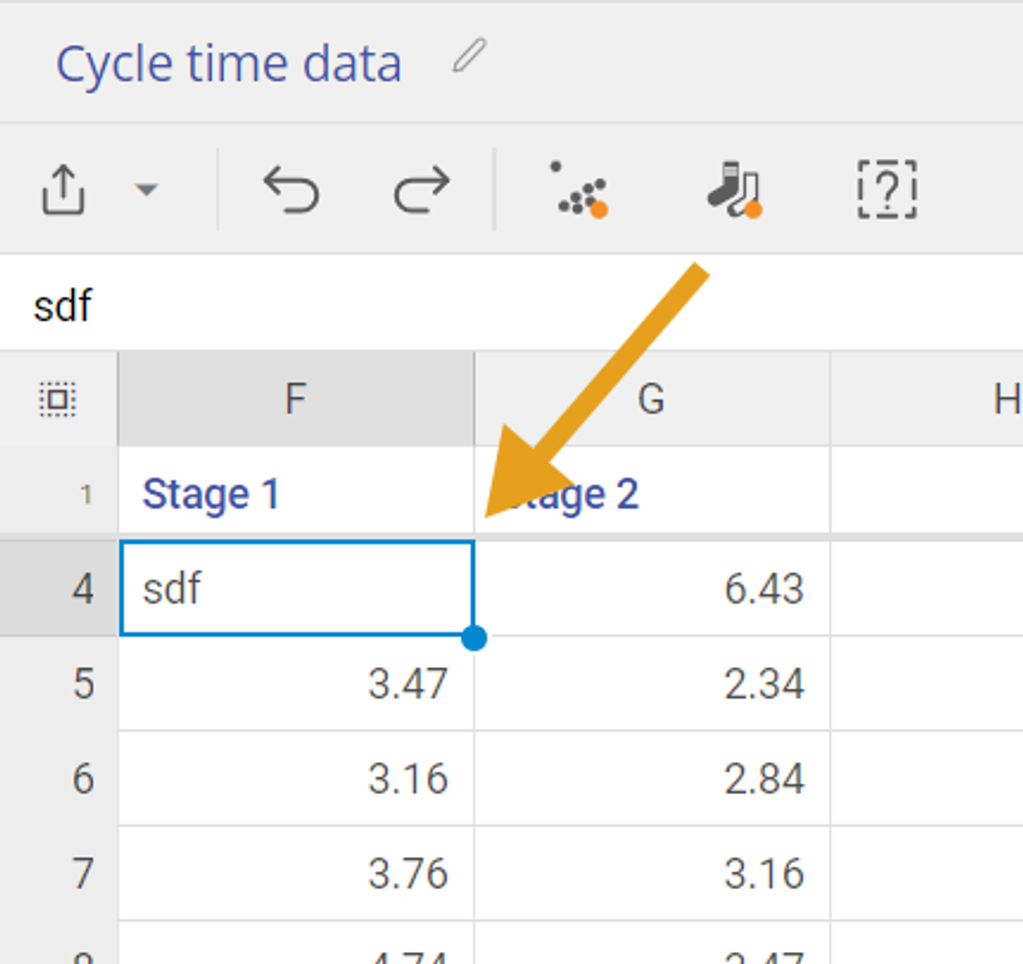 Inconsistent data icon and related inconsistent data icon