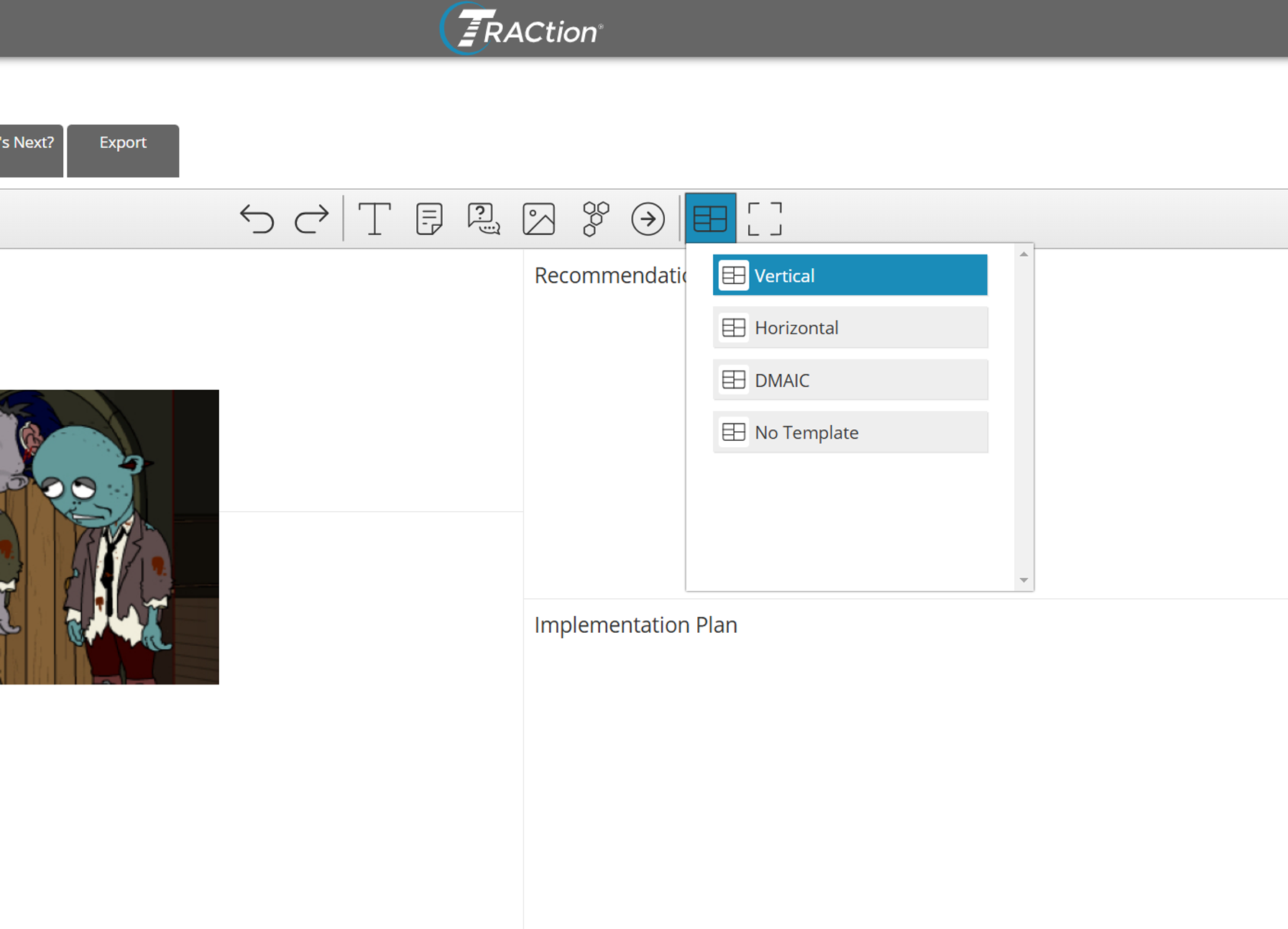 Updating the TRACtion A3 report to use the Vertical template.