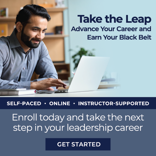 Black belt advertisement