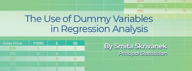 The use of dummy variables in regression analysis