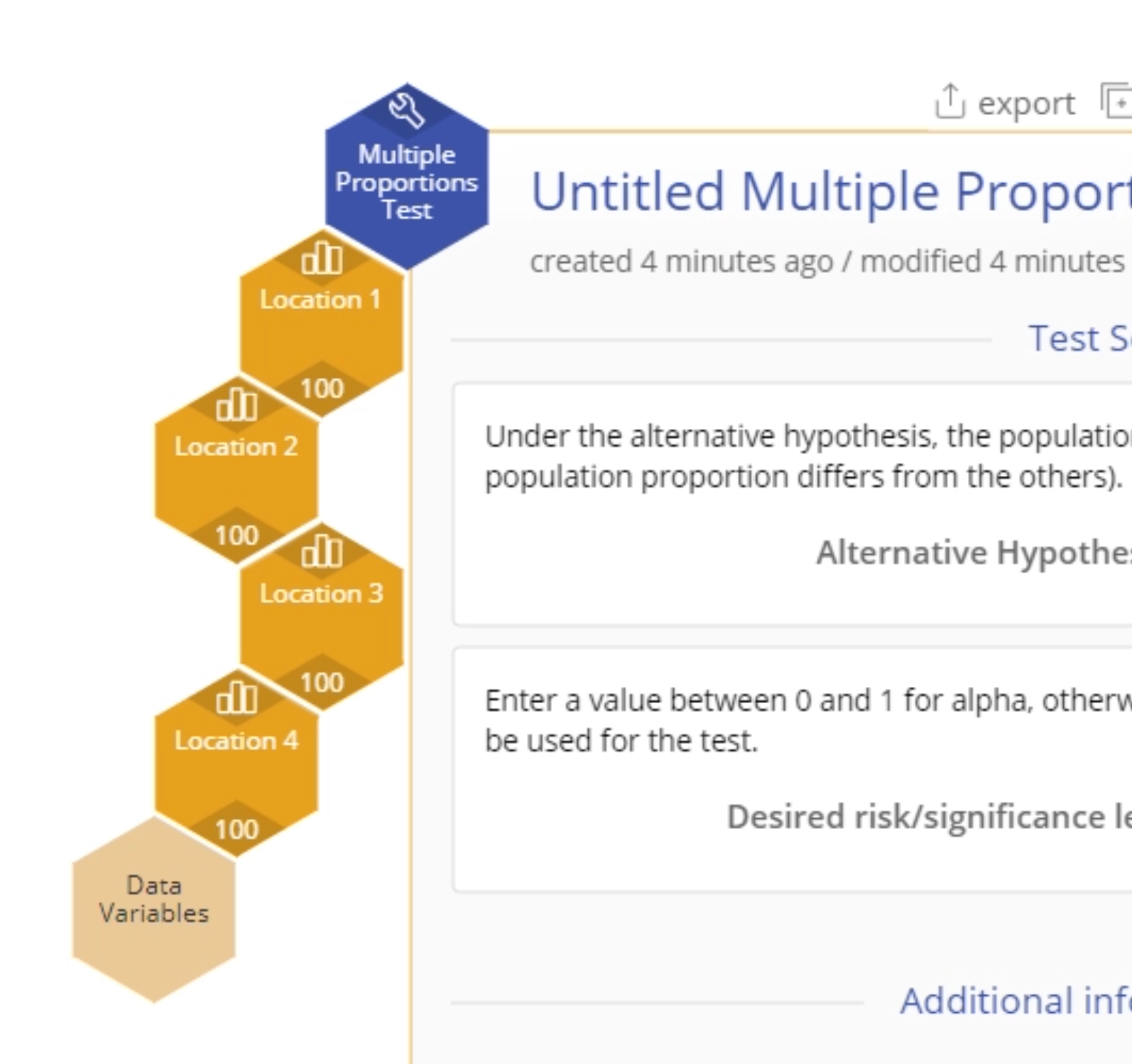 Multiple proportions data fields.