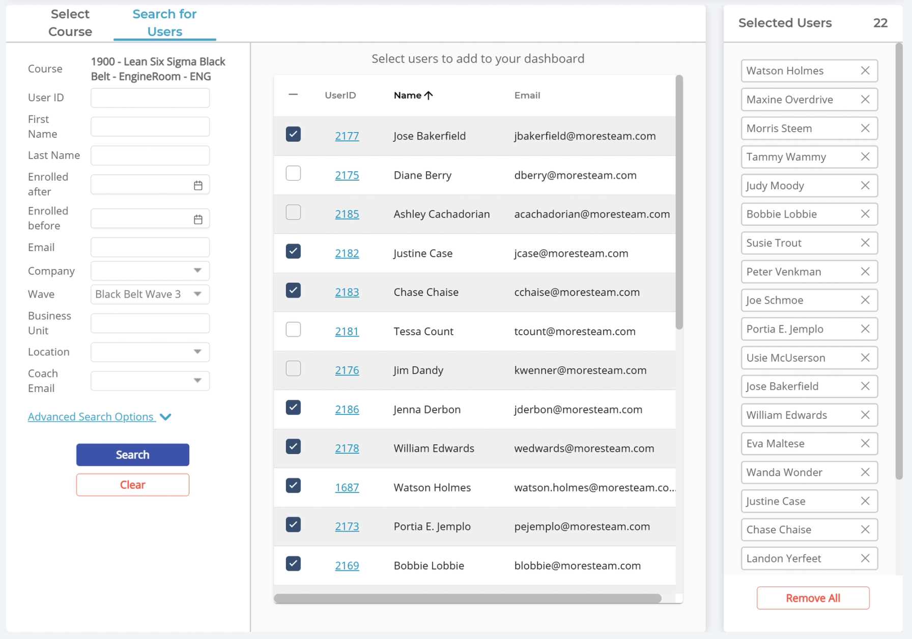 coach view user search