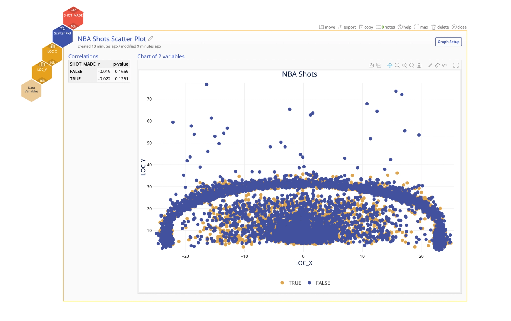 EngineRoom® Data Analysis Software featuring a visual graph of 3-point data.