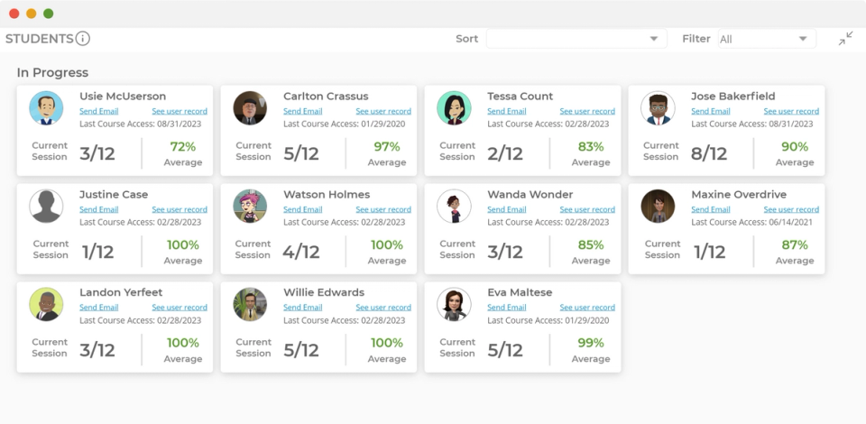 Manage LSS Training | MoreSteam