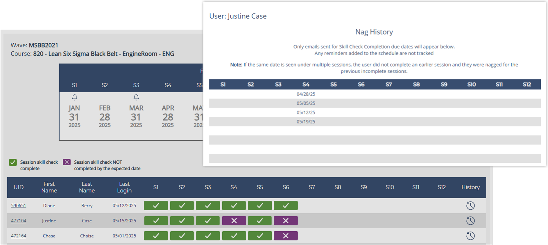 Nag-O-Matic Nag History by user