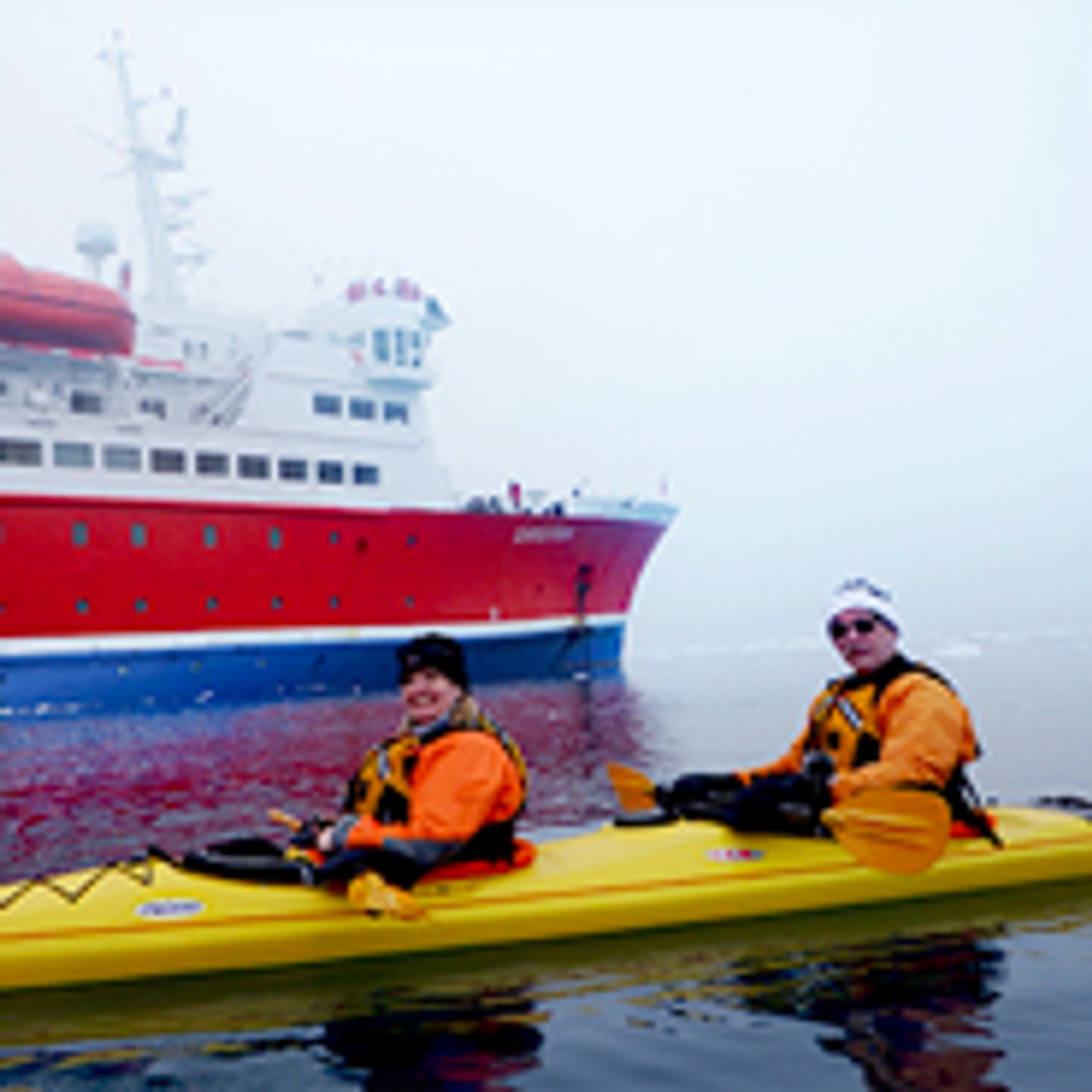 Joe Tanner in a kayak