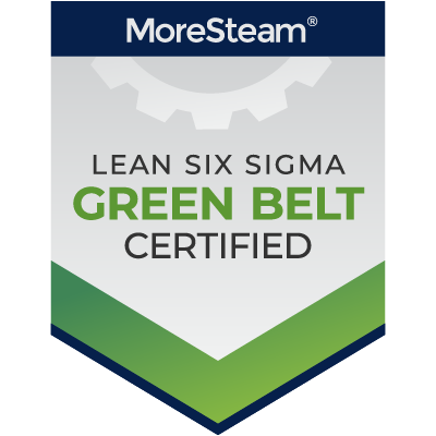 MoreSteam Green Belt Badge