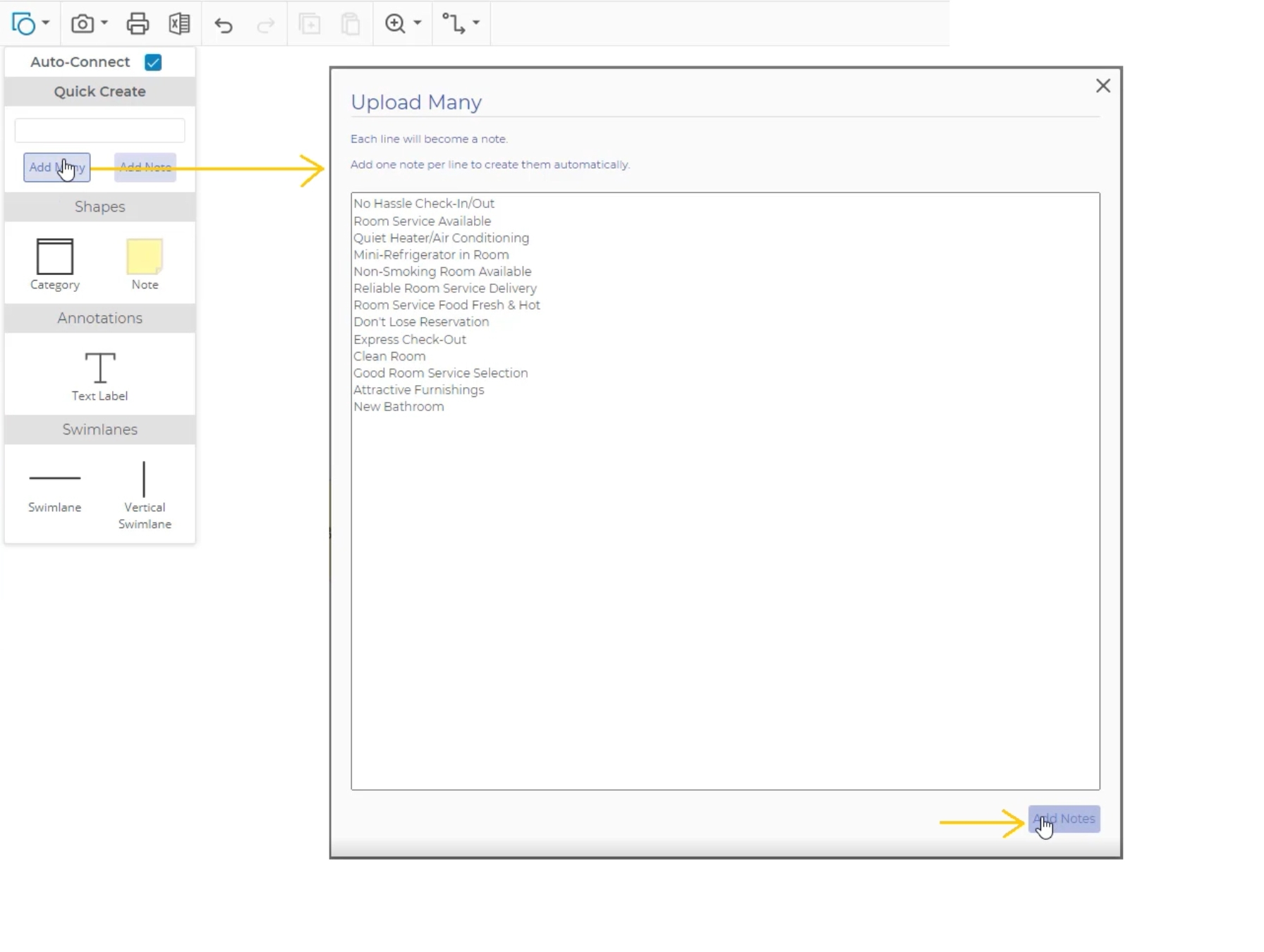 "Upload many" modal in EngineRoom.