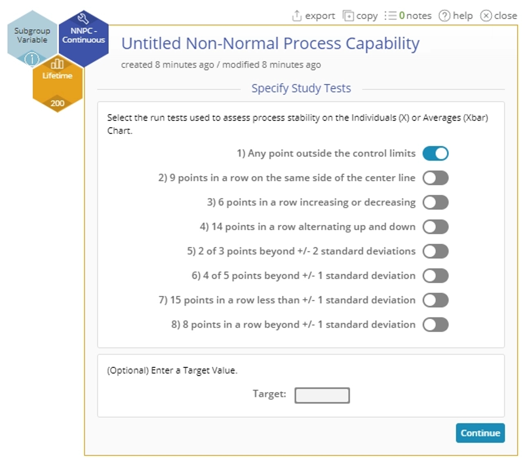 Non-normal process capability