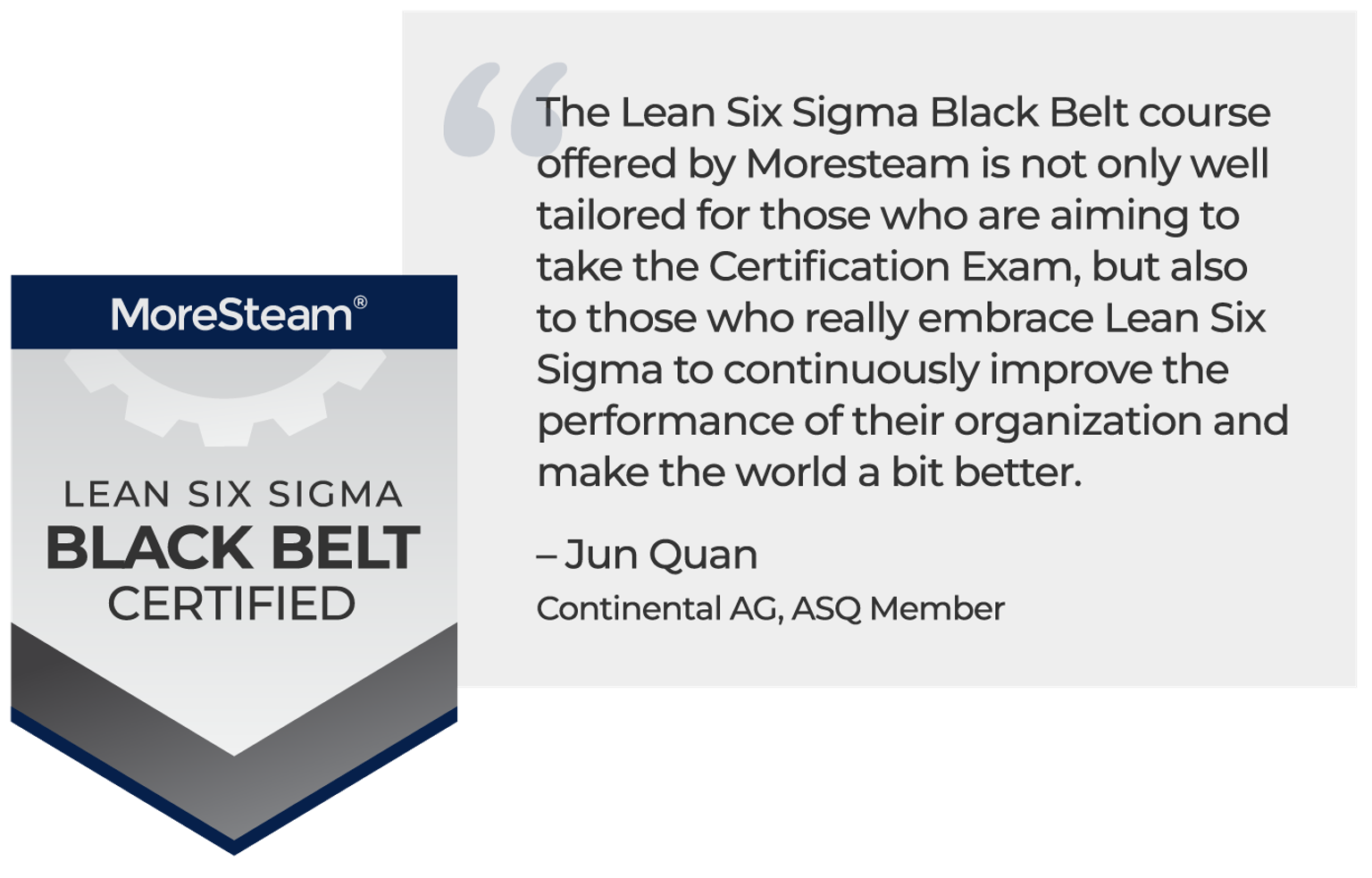 Lean Six Sigma Black Belt | MoreSteam