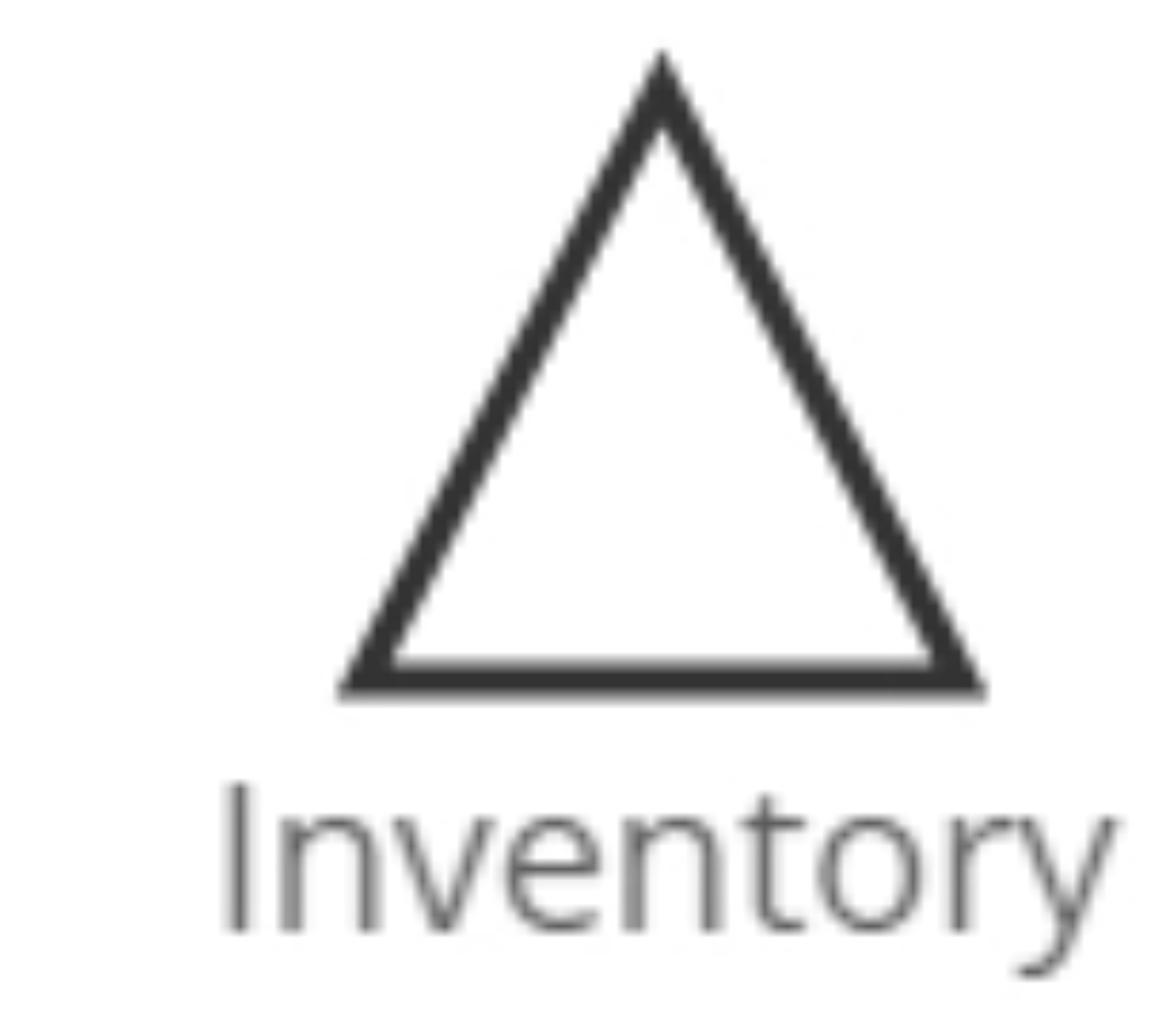 Flowchart inventory icon.