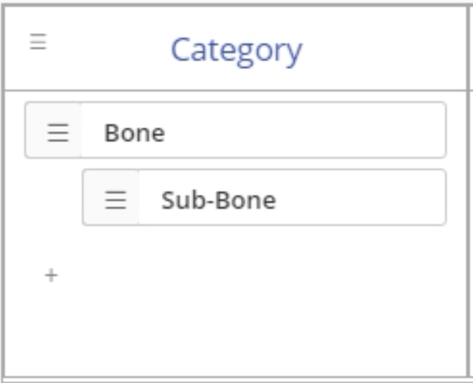 Example fishbone category.