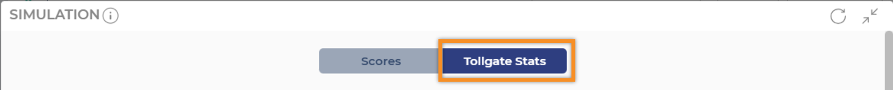 image of tollgate stats toggle