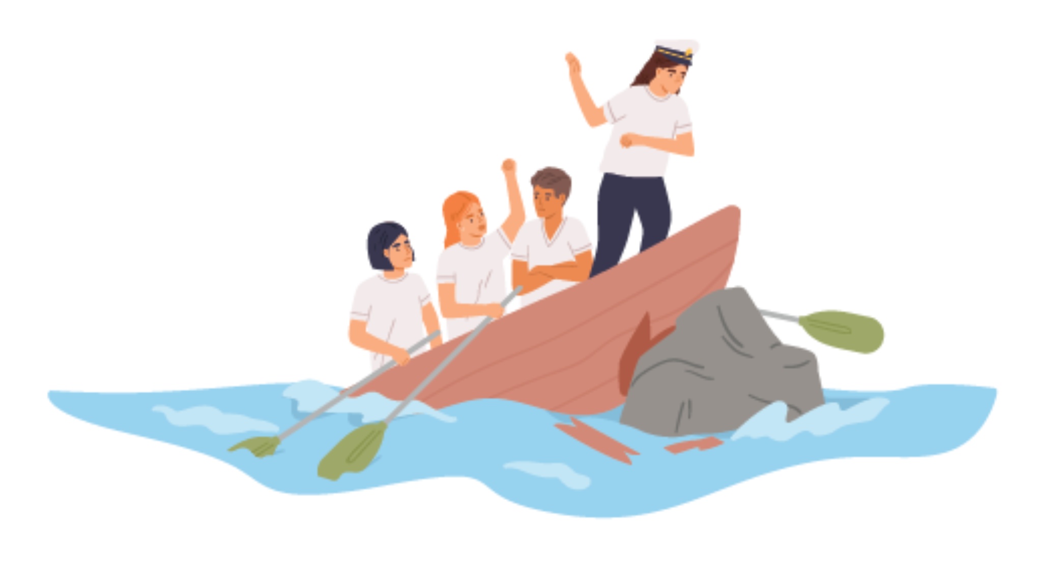 Shipwrecked canoe