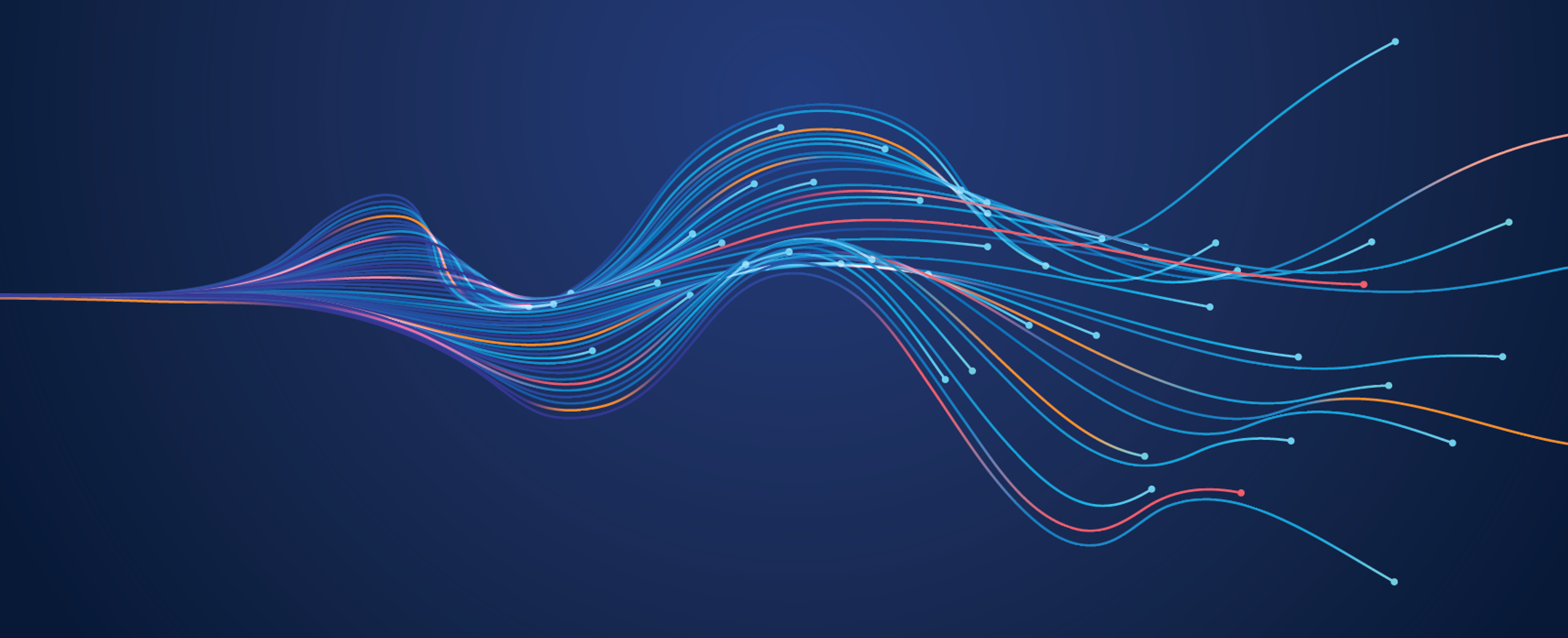 An abstract image of data and information flow
