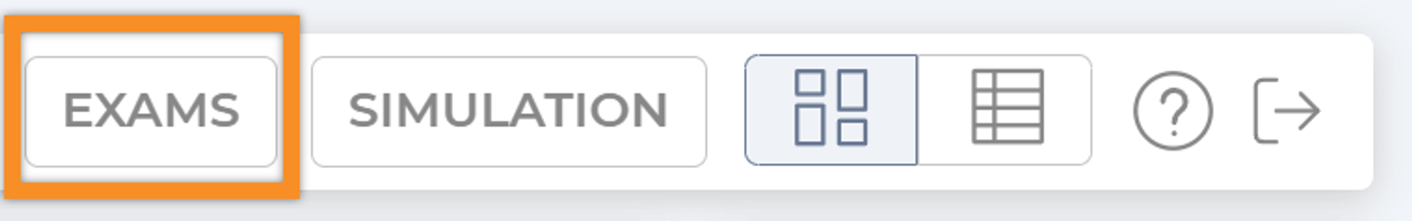exam button
