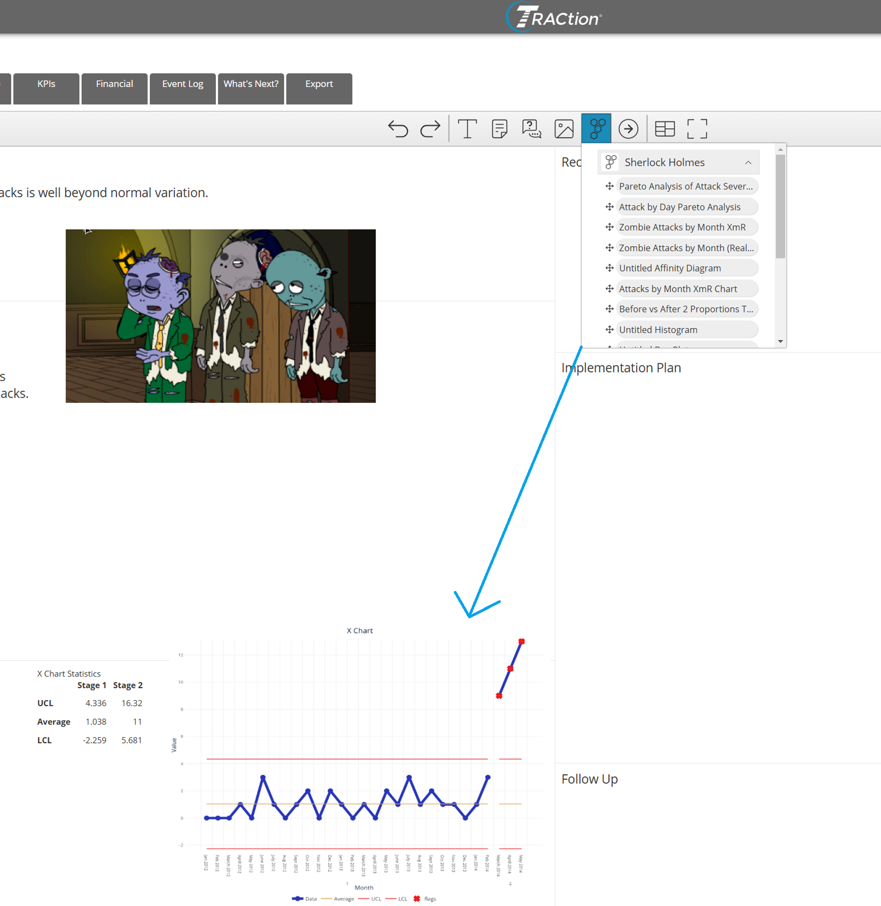 Adding an EngineRoom project to a TRACtion A3 Report