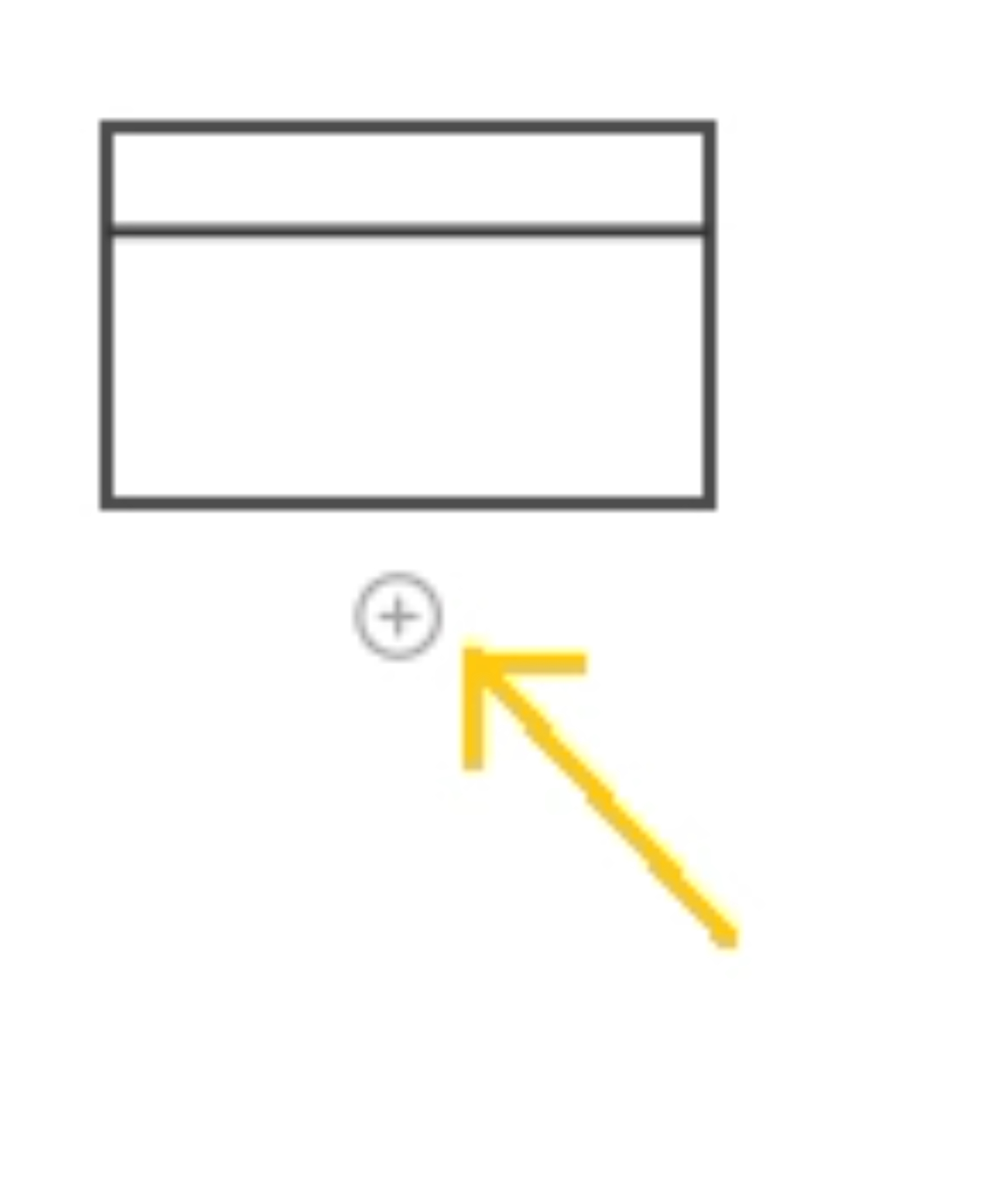 Value stream map button with "+" icon.