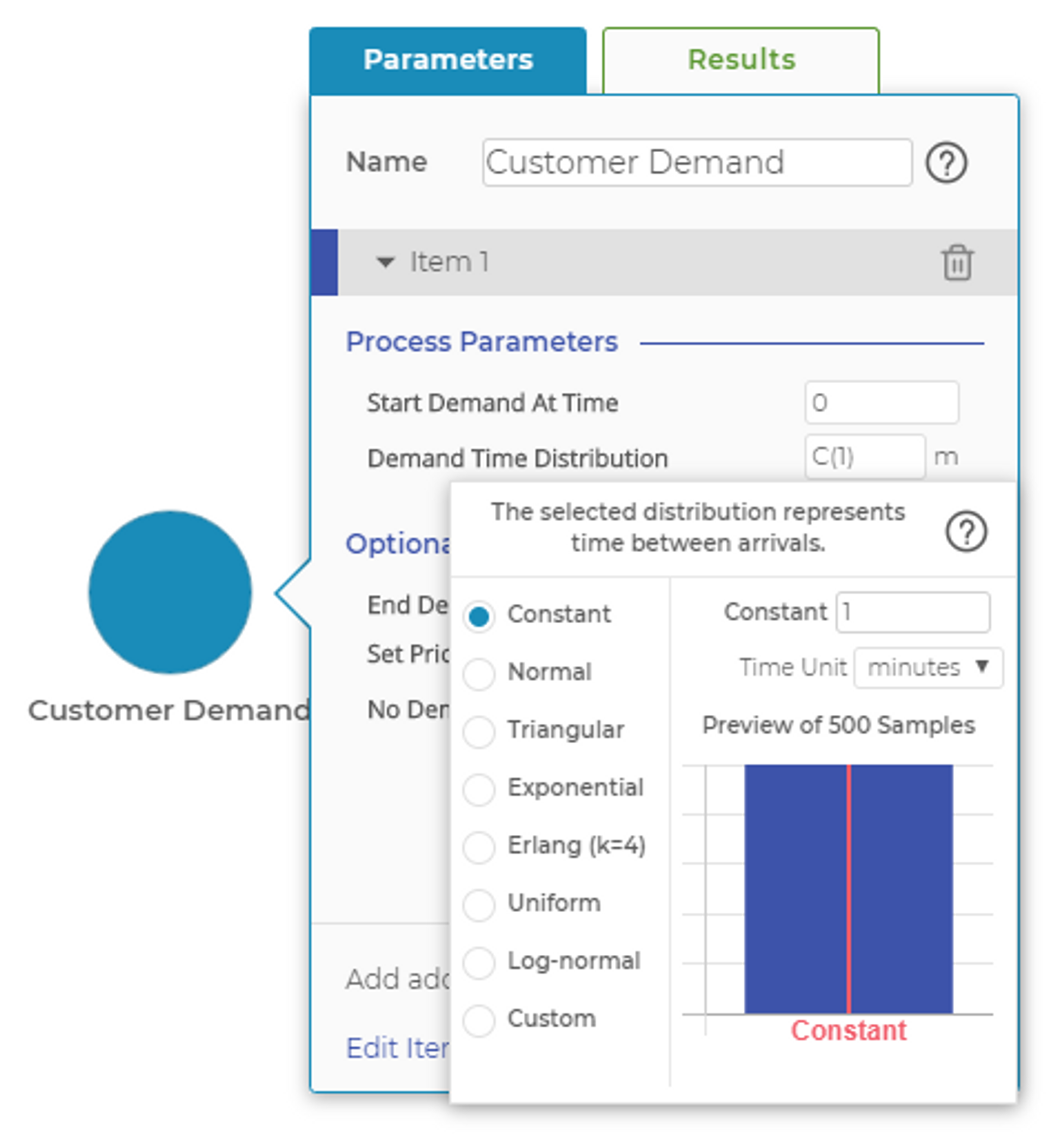 Distribution Dropdown