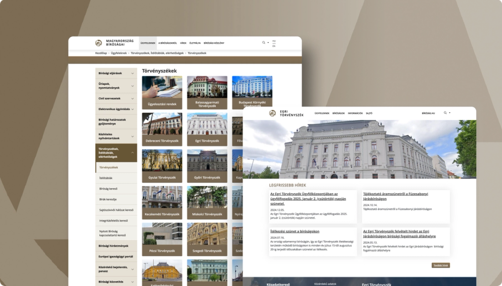 Snapshots from the website
