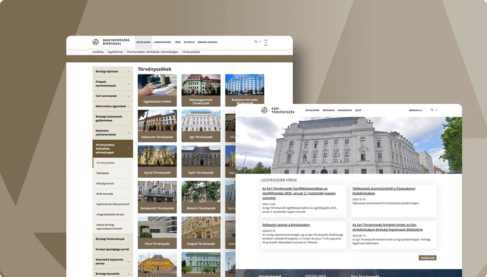 Snapshots from the website