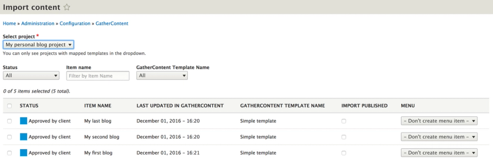 Development of a sponsored contrib module - Gather Content