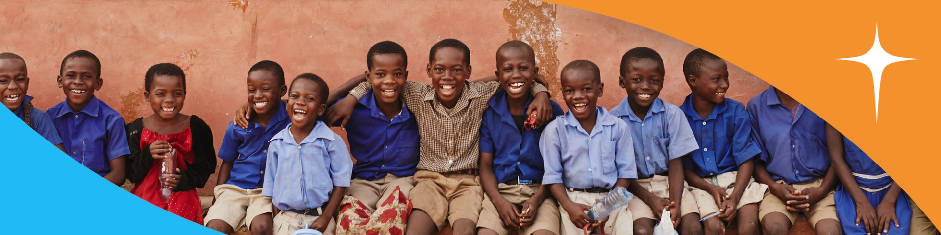 Group of happy children